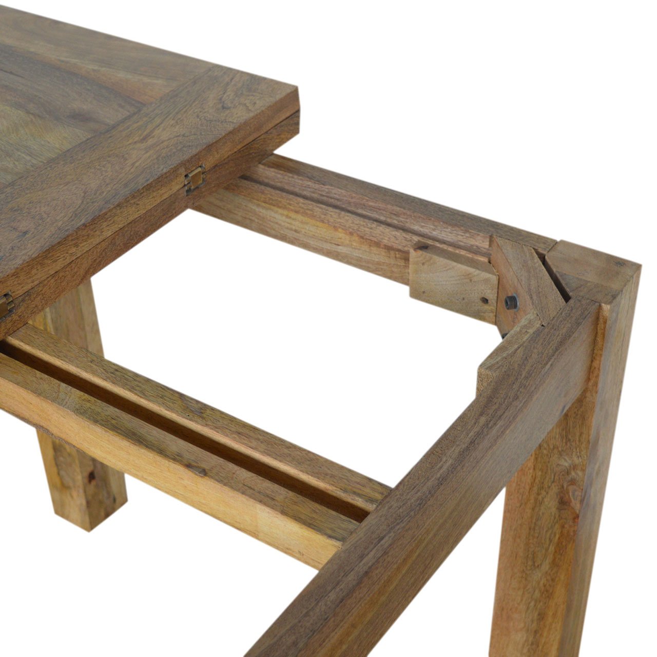 Stół Artisan IN021 – lite drewno mango, wykończenie dębowe - Image 7
