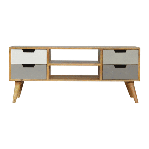 Szafka RTV Artisan IN025 – lite drewno mango, wykończenie dębowe - Image 9