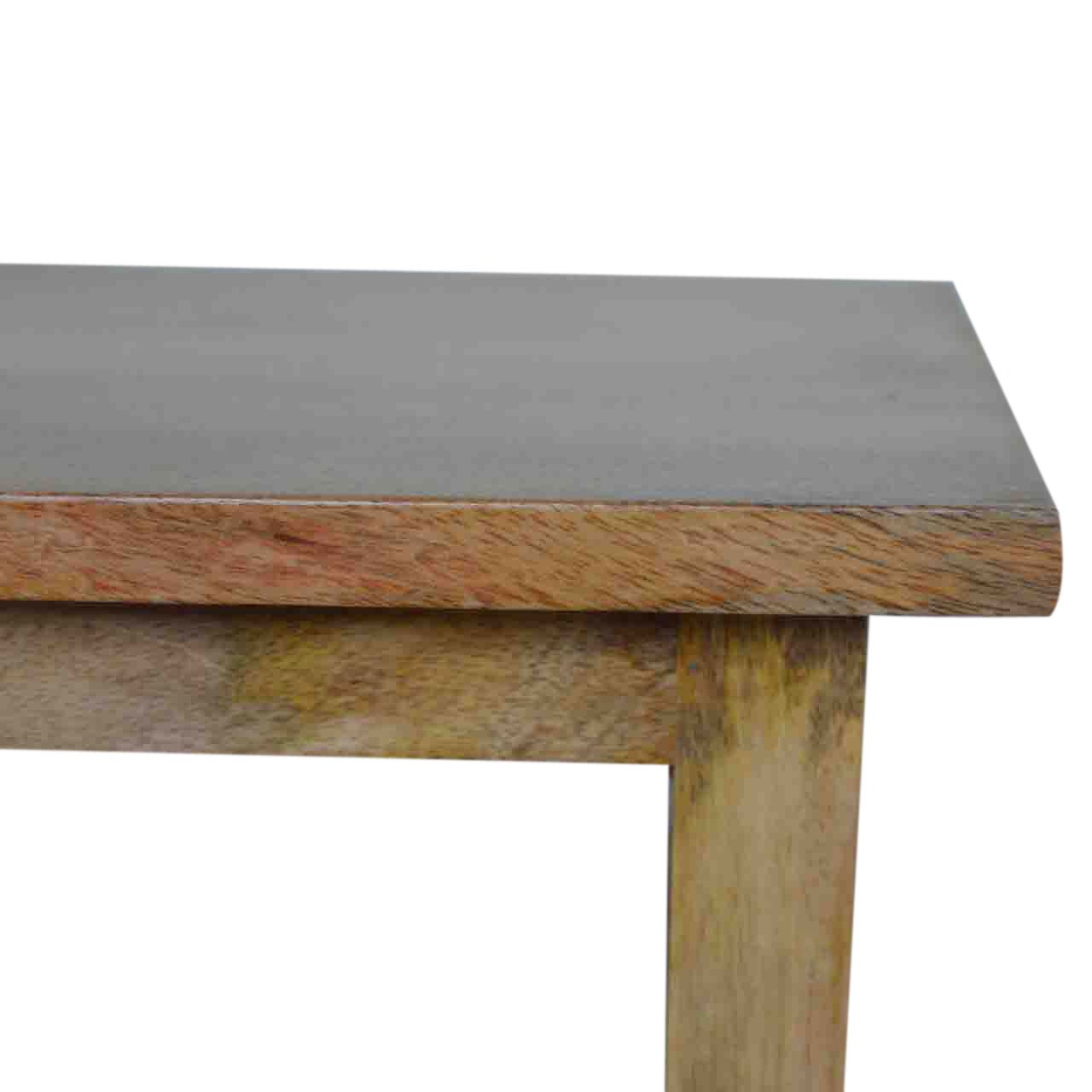 Szafka RTV z litego drewna mango – dębowa, 90 cm — model IN042 - obrazek 3