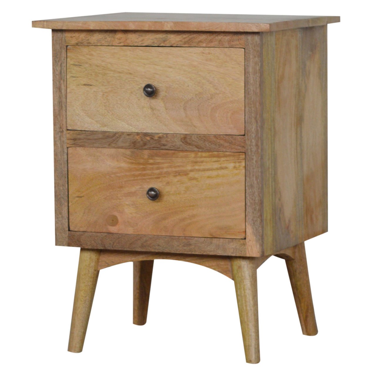 Szafka nocna Artisan IN049 – lite drewno mango, wykończenie dębowe - Image 2