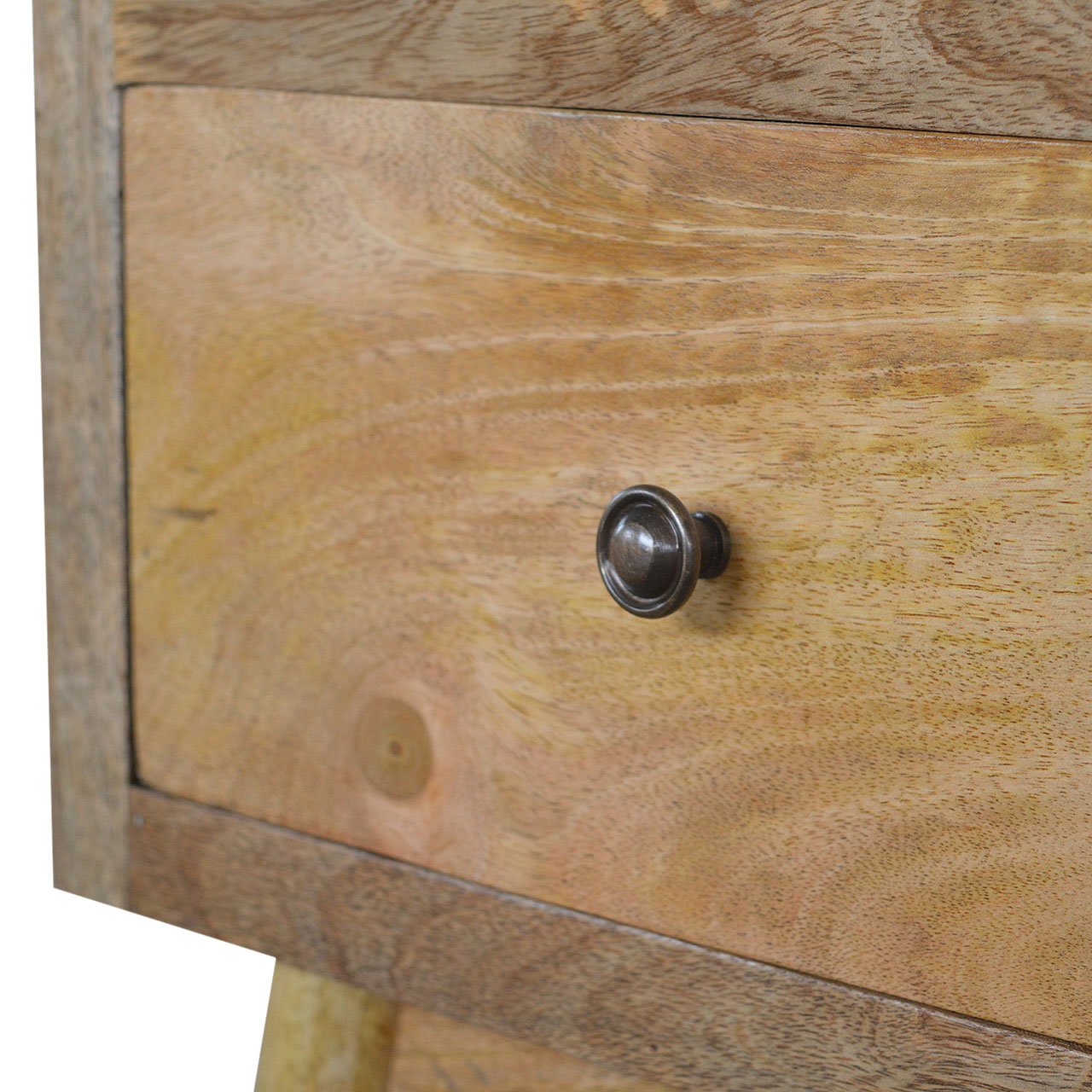 Szafka nocna Artisan IN049 – lite drewno mango, wykończenie dębowe - Image 4