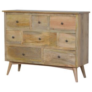 Komoda Artisan IN050 – lite drewno mango, wykończenie dębowe
