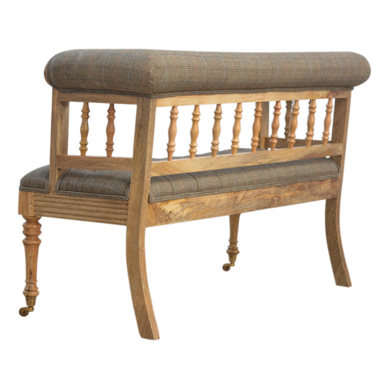 Ławka Artisan IN080 – lite drewno mango, wykończenie dębowe - Image 9