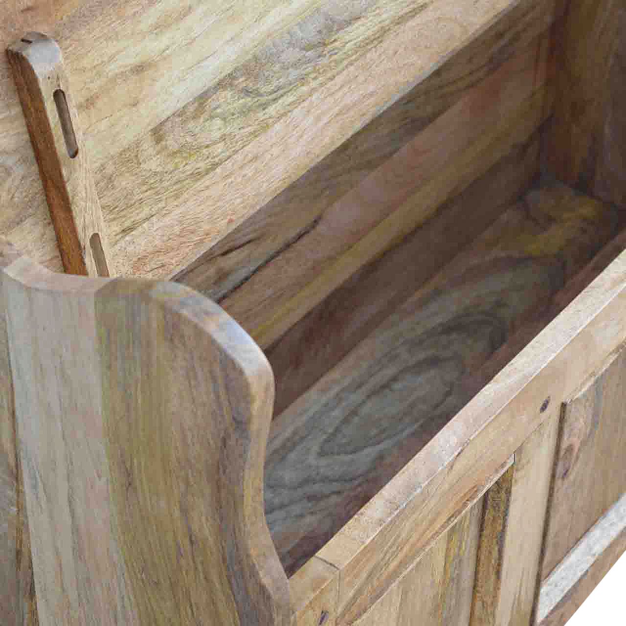 Ławka Artisan IN097 – lite drewno mango, wykończenie dębowe - obrazek 6