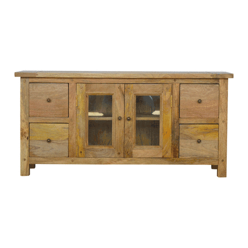 Szafka RTV Artisan ASB320 – lite drewno mango, wykończenie dębowe - Image 9