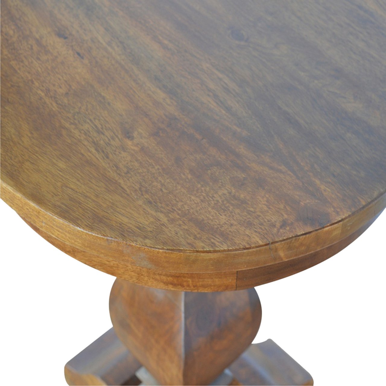 Stolik kawowy Artisan IN2011 – lite drewno mango, wykończenie orzechowe - Image 3