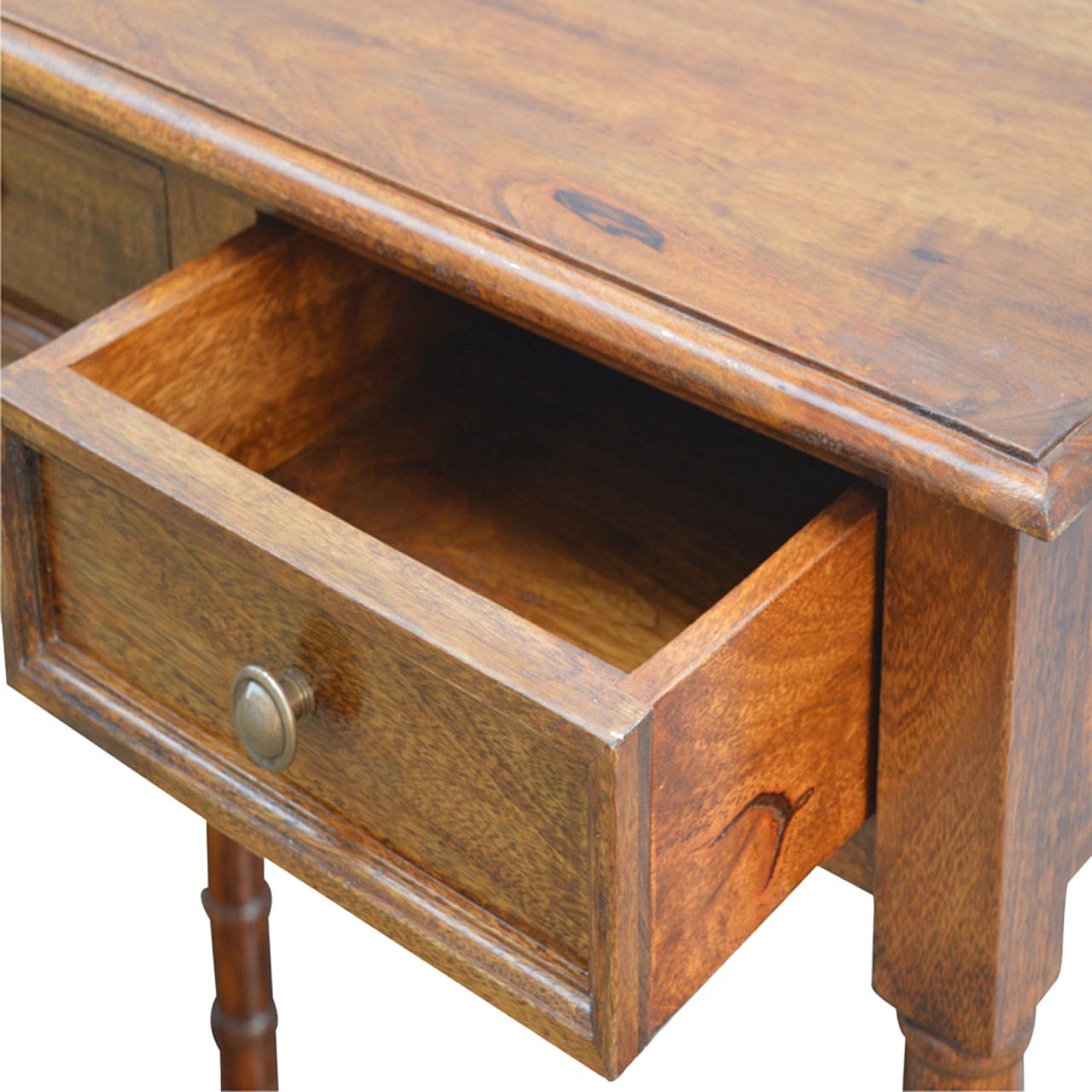 Stół z litego drewna mango – orzechowy, 150 cm - Image 3
