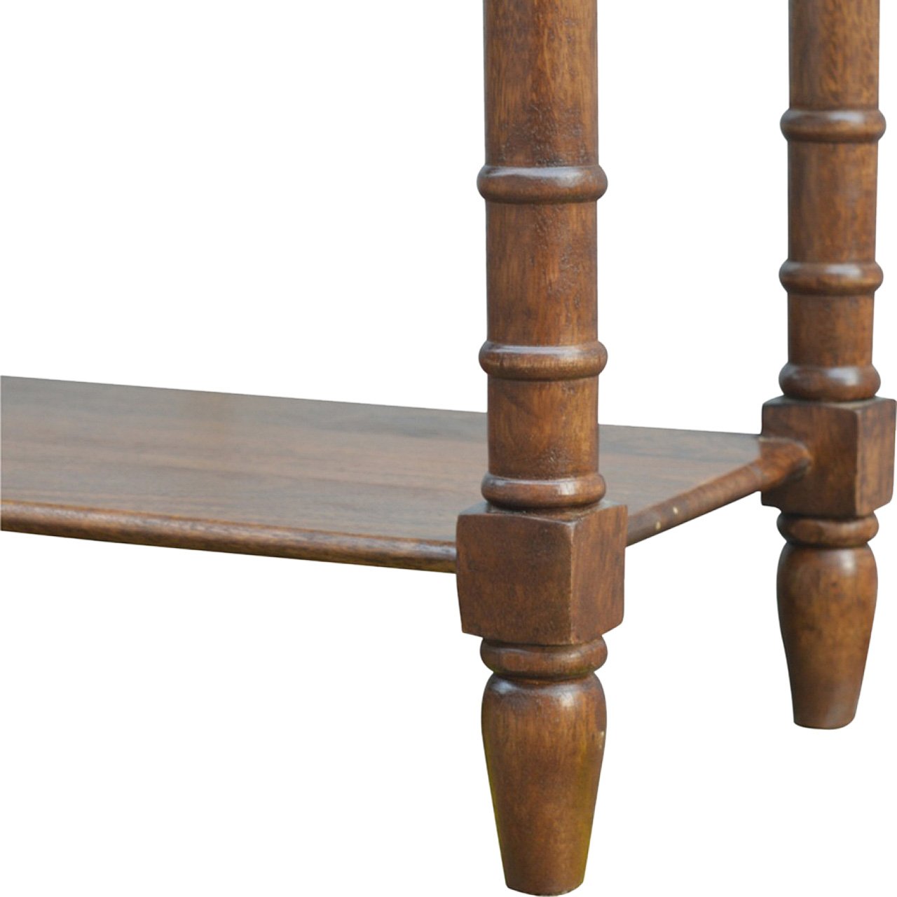 Stół z litego drewna mango – orzechowy, 150 cm - Image 5