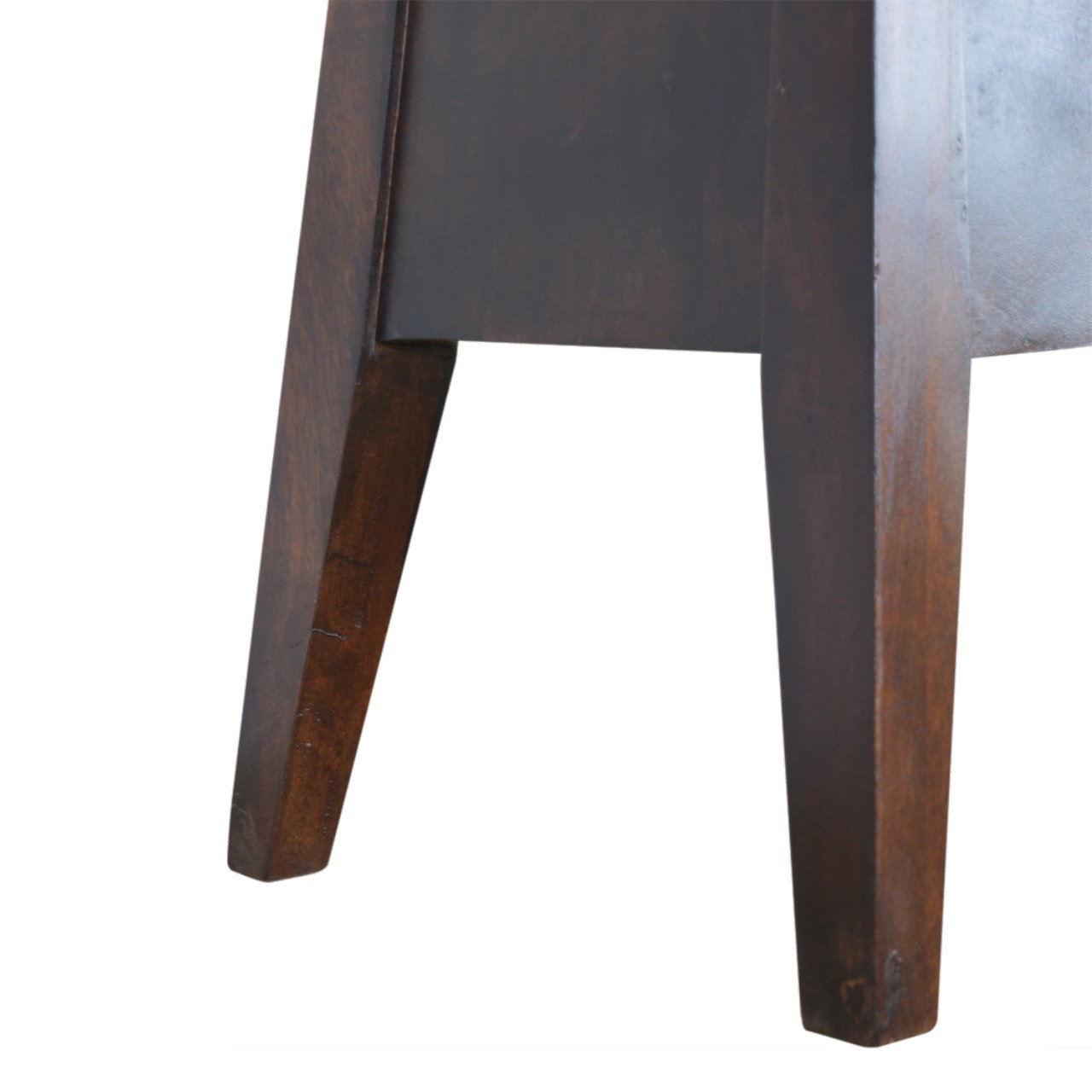 Ławka z litego drewna mango – kasztanowa, 100 cm - Image 6