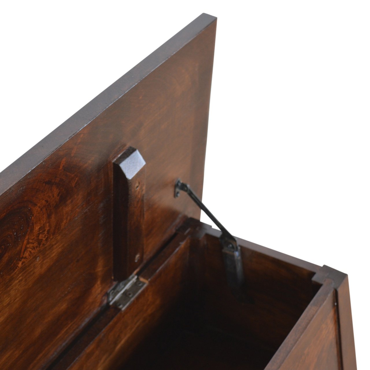 Ławka z litego drewna mango – kasztanowa, 100 cm - Image 7