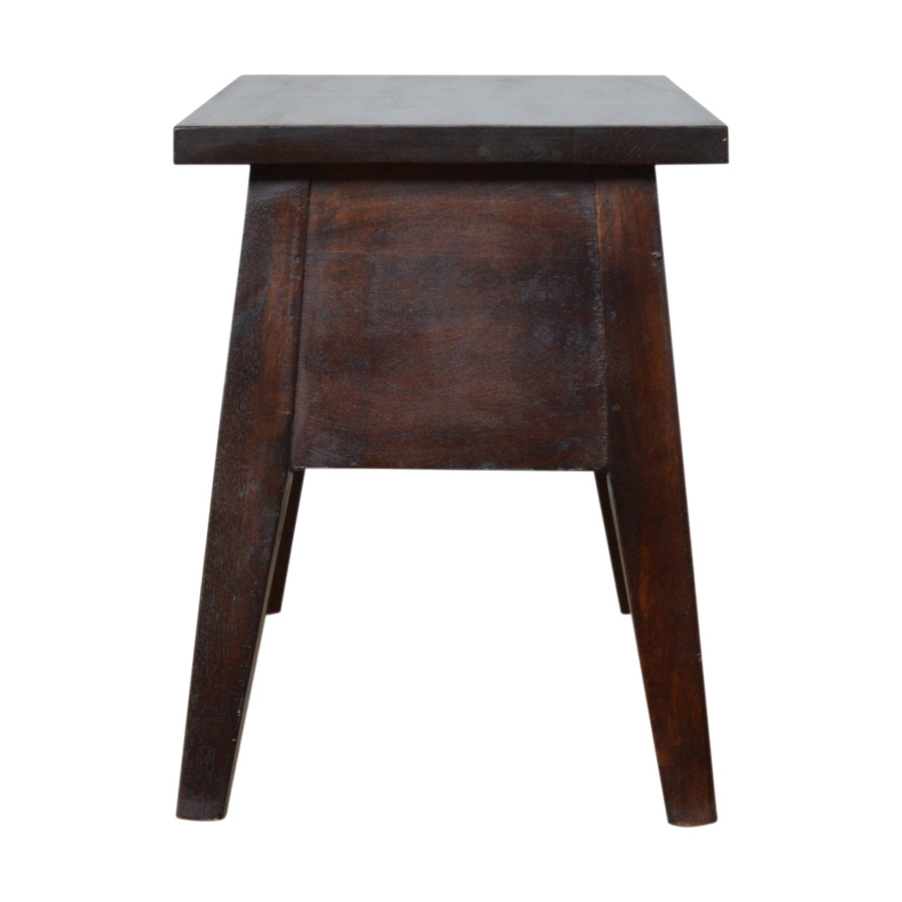 Ławka z litego drewna mango – kasztanowa, 100 cm - Image 8