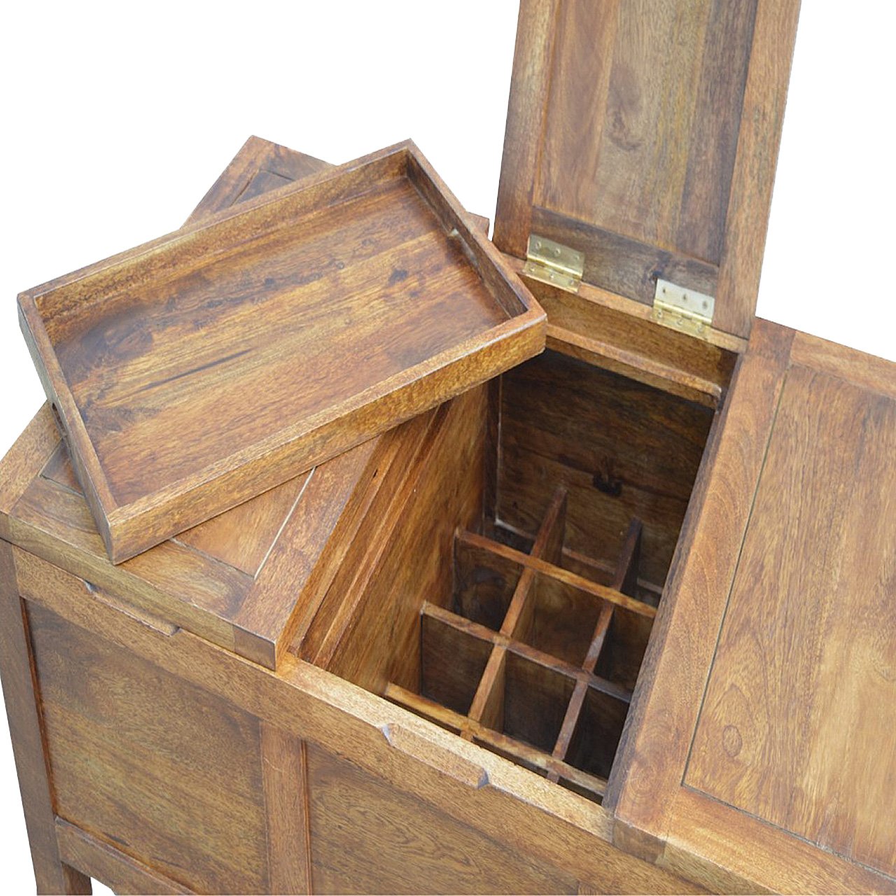 Mebel Artisan Artisan IN2090 – lite drewno mango, wykończenie kasztanowe - obrazek 6