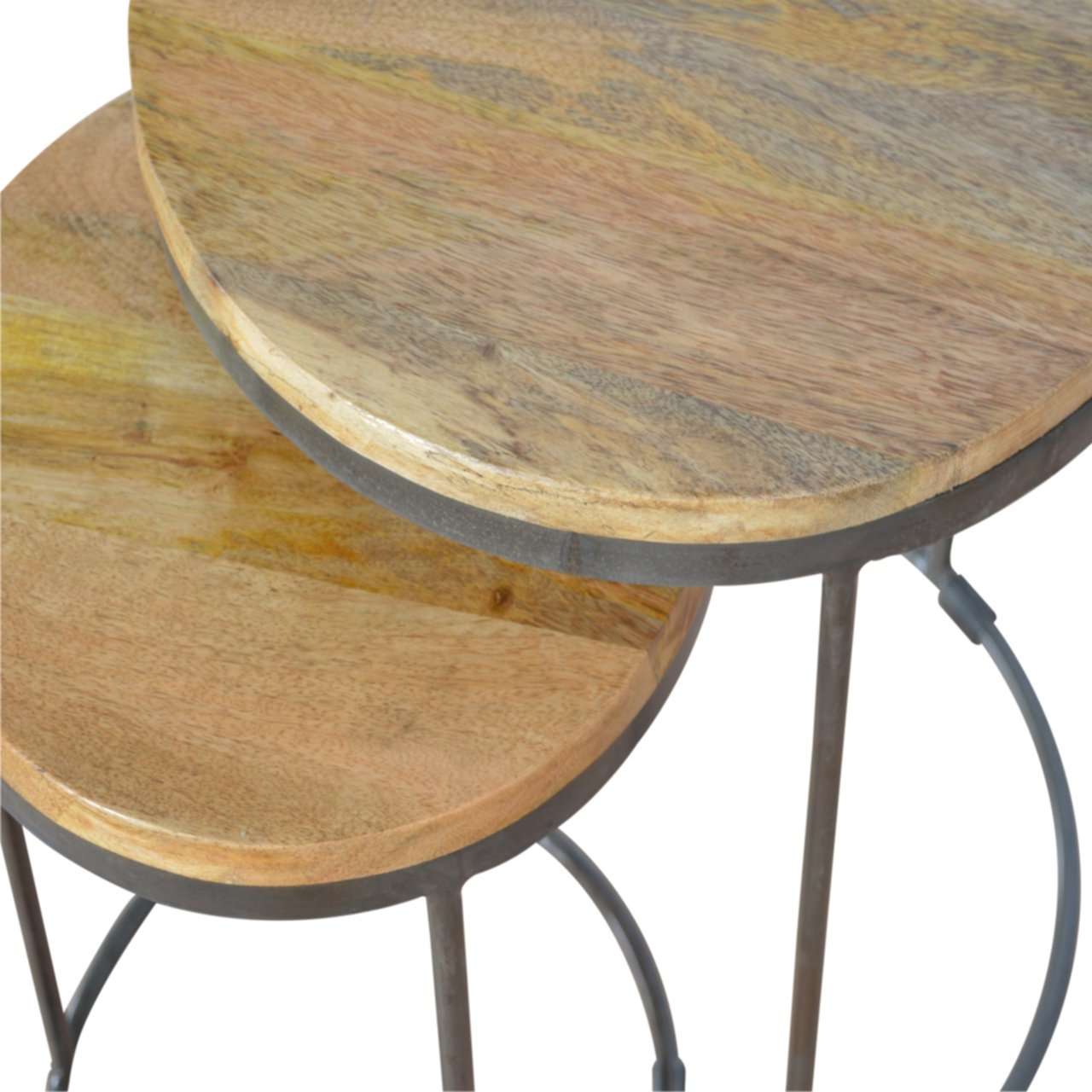Mebel Artisan Artisan IN224 – lite drewno mango, wykończenie dębowe - obrazek 4