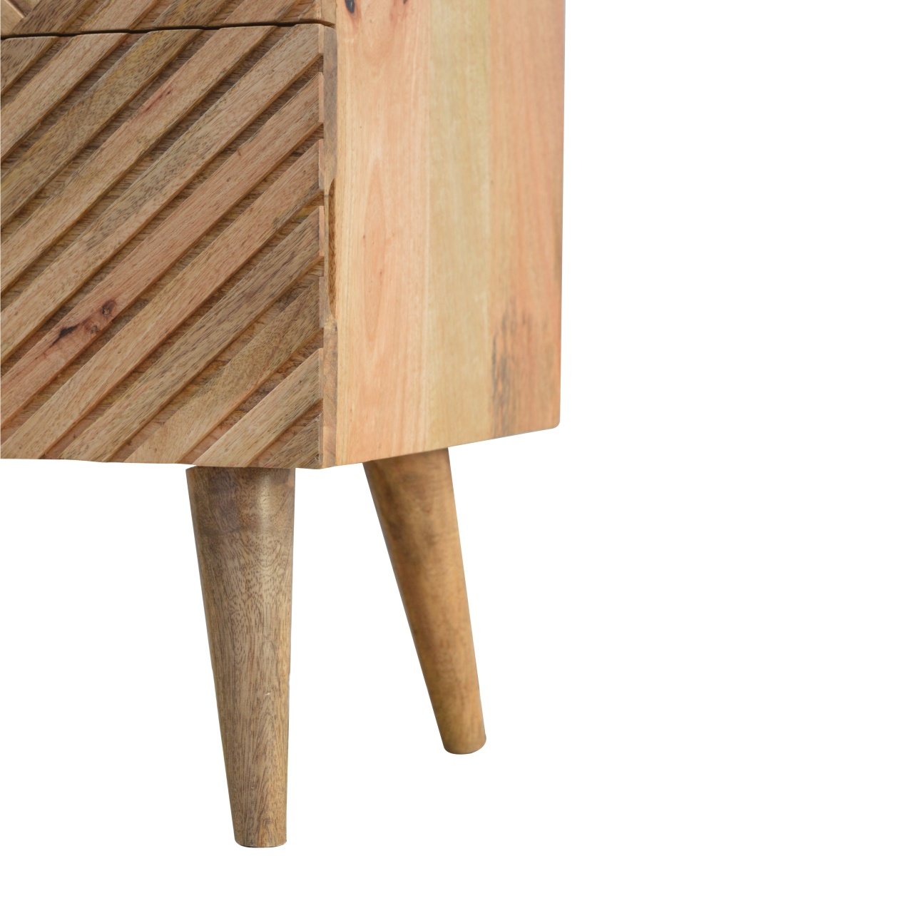 Szafka nocna Artisan IN247 – lite drewno mango, wykończenie dębowe - obrazek 14