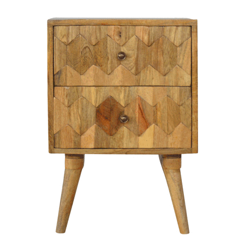 Szafka nocna Artisan IN270 – lite drewno mango, wykończenie dębowe - Image 9