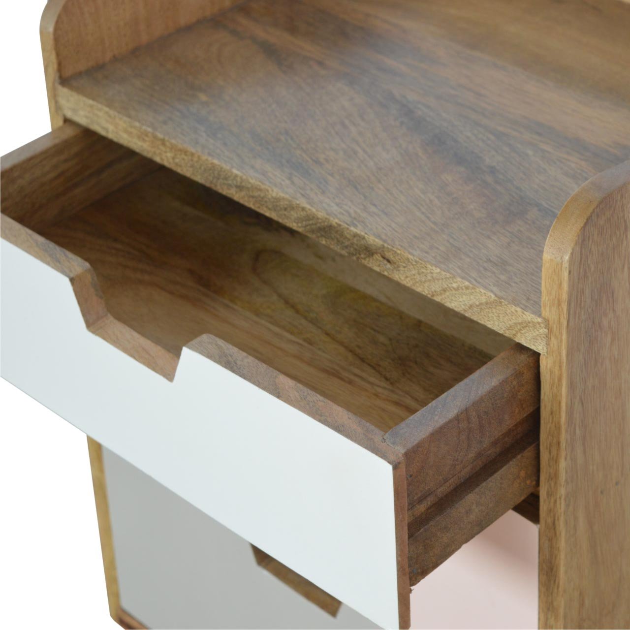 Szafka nocna Artisan IN276 – lite drewno mango, wykończenie dębowe - Image 4