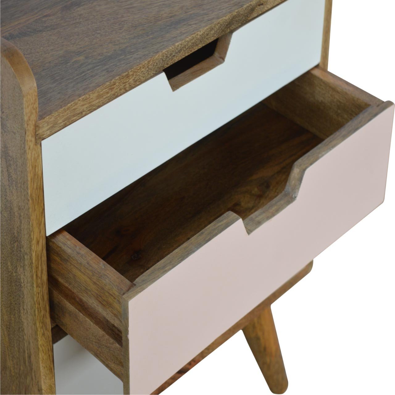Szafka nocna Artisan IN276 – lite drewno mango, wykończenie dębowe - Image 5