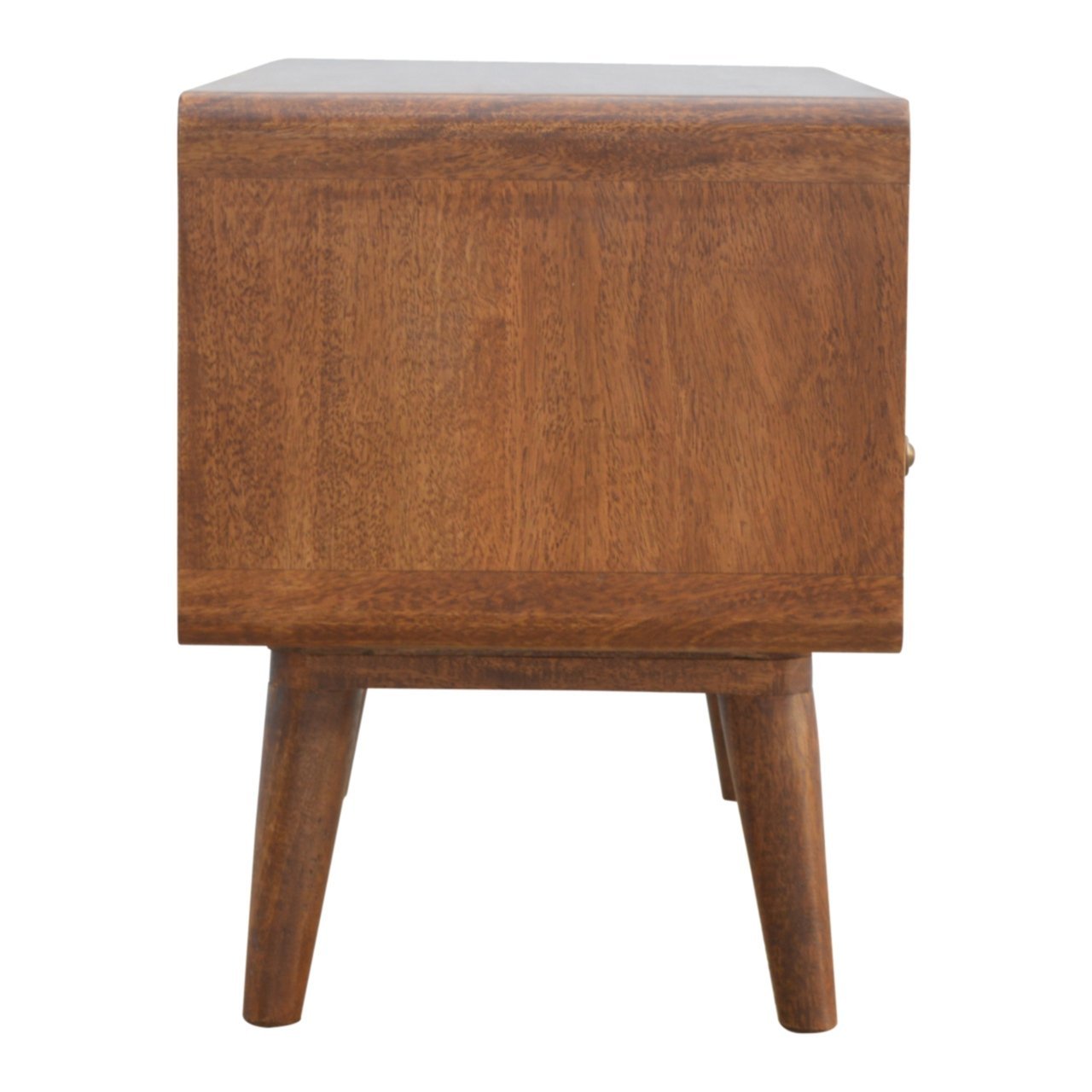 Szafka RTV z litego drewna mango – kasztanowa, 90 cm — model IN309 - obrazek 7