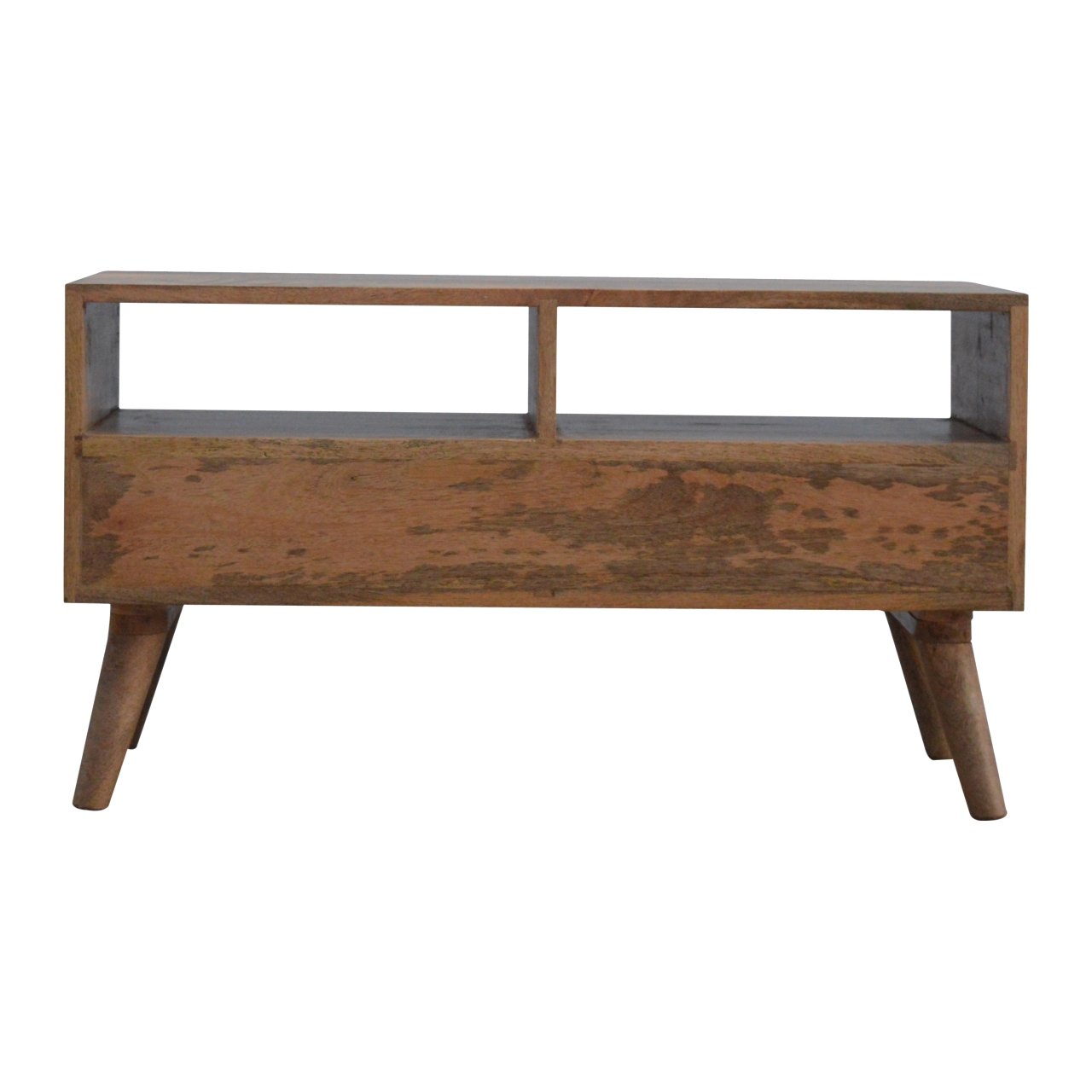 Szafka RTV z litego drewna mango – dębowa, 86 cm - obrazek 8