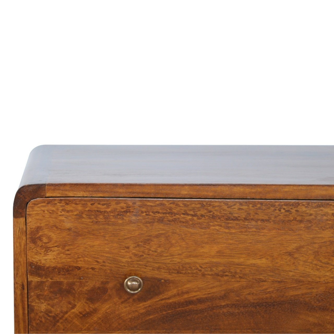 Komoda z litego drewna mango – kasztanowa, 70 cm — model IN352 - obrazek 3