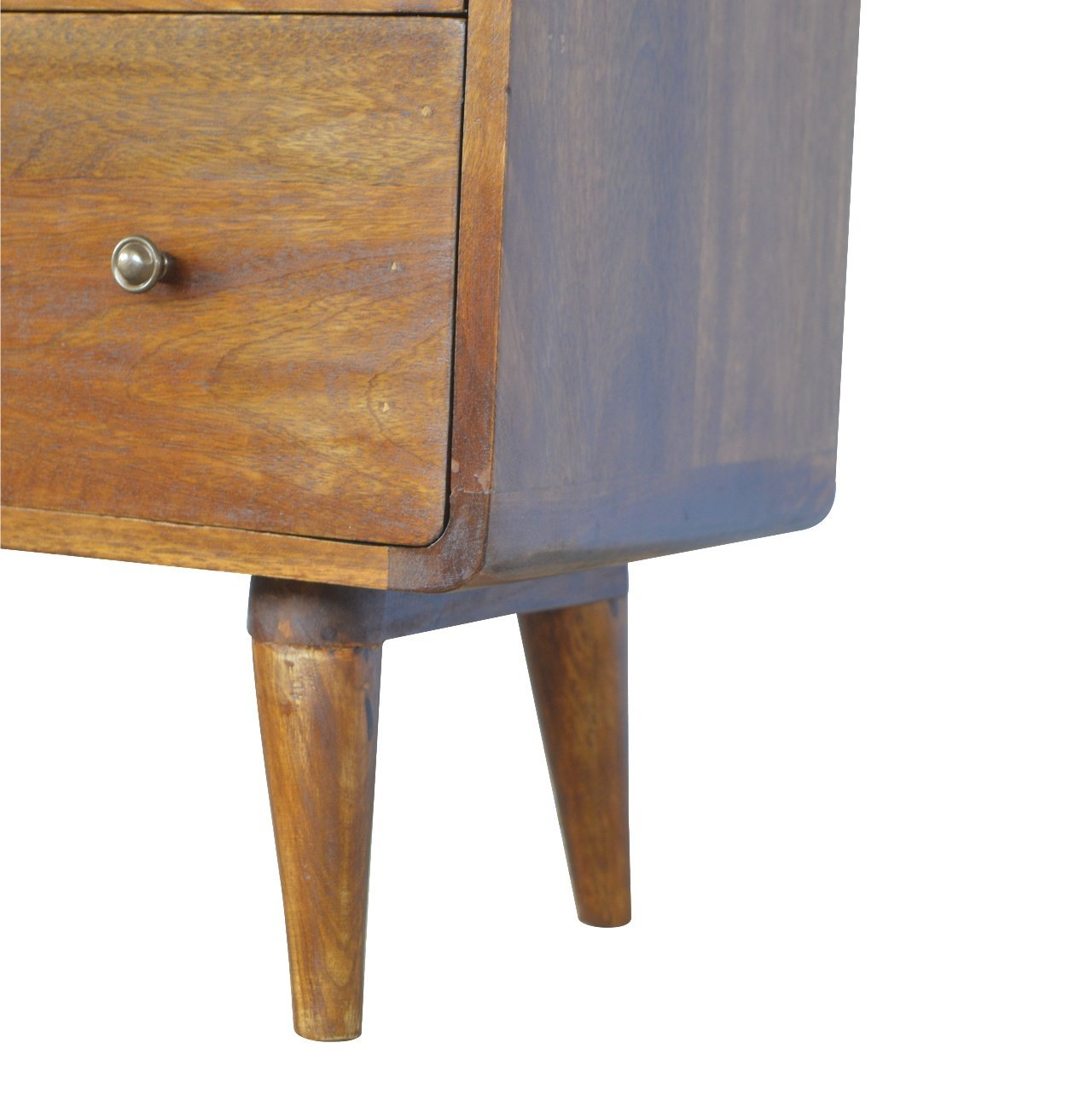 Komoda z litego drewna mango – kasztanowa, 70 cm — model IN352 - obrazek 7