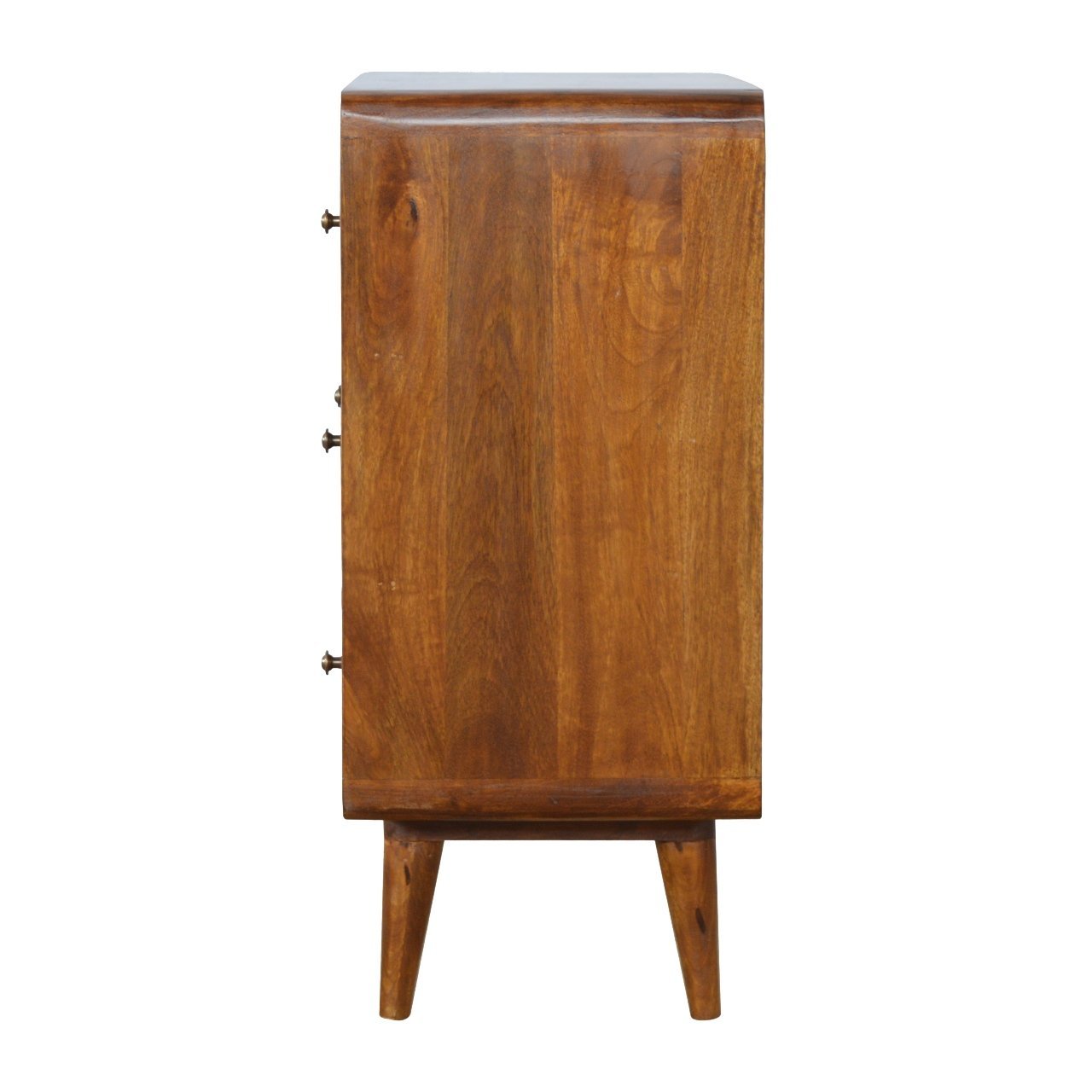Komoda z litego drewna mango – kasztanowa, 70 cm — model IN352 - obrazek 6