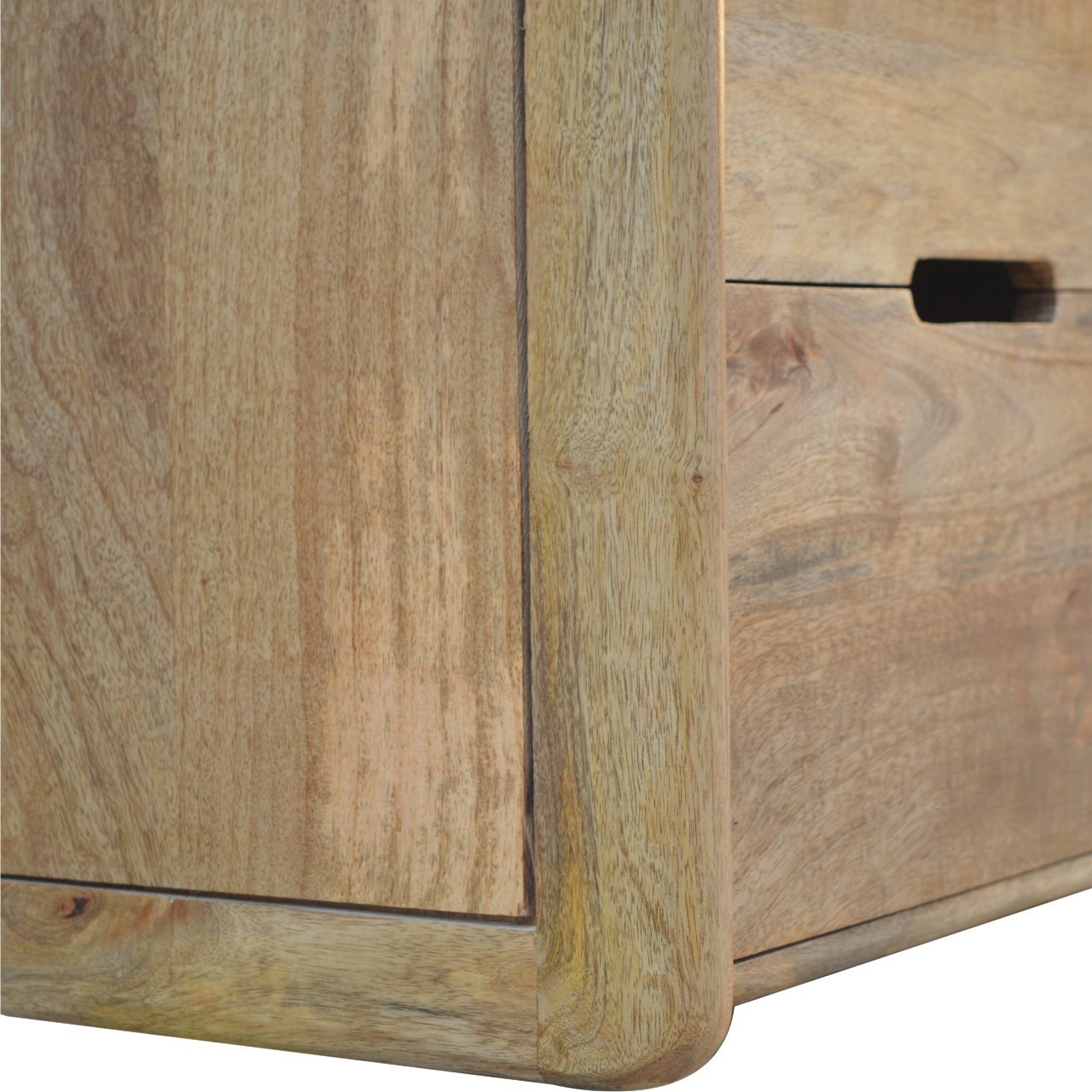 Szafka nocna Artisan IN359 – lite drewno mango, wykończenie dębowe - obrazek 4