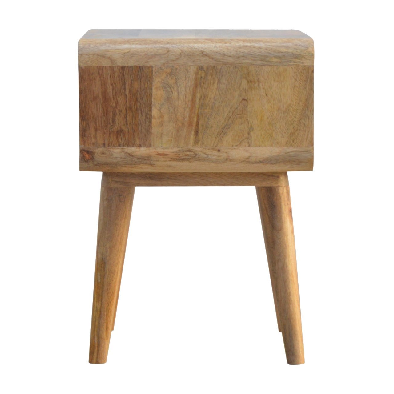 Szafka nocna z litego drewna mango – dębowa, 45 cm — model IN361 - obrazek 7