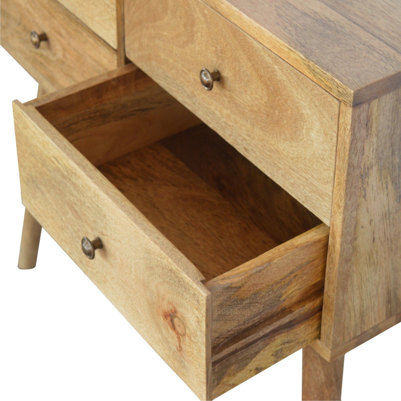 Konsola Artisan IN364 – lite drewno mango, wykończenie rzemieślnicze - Image 6