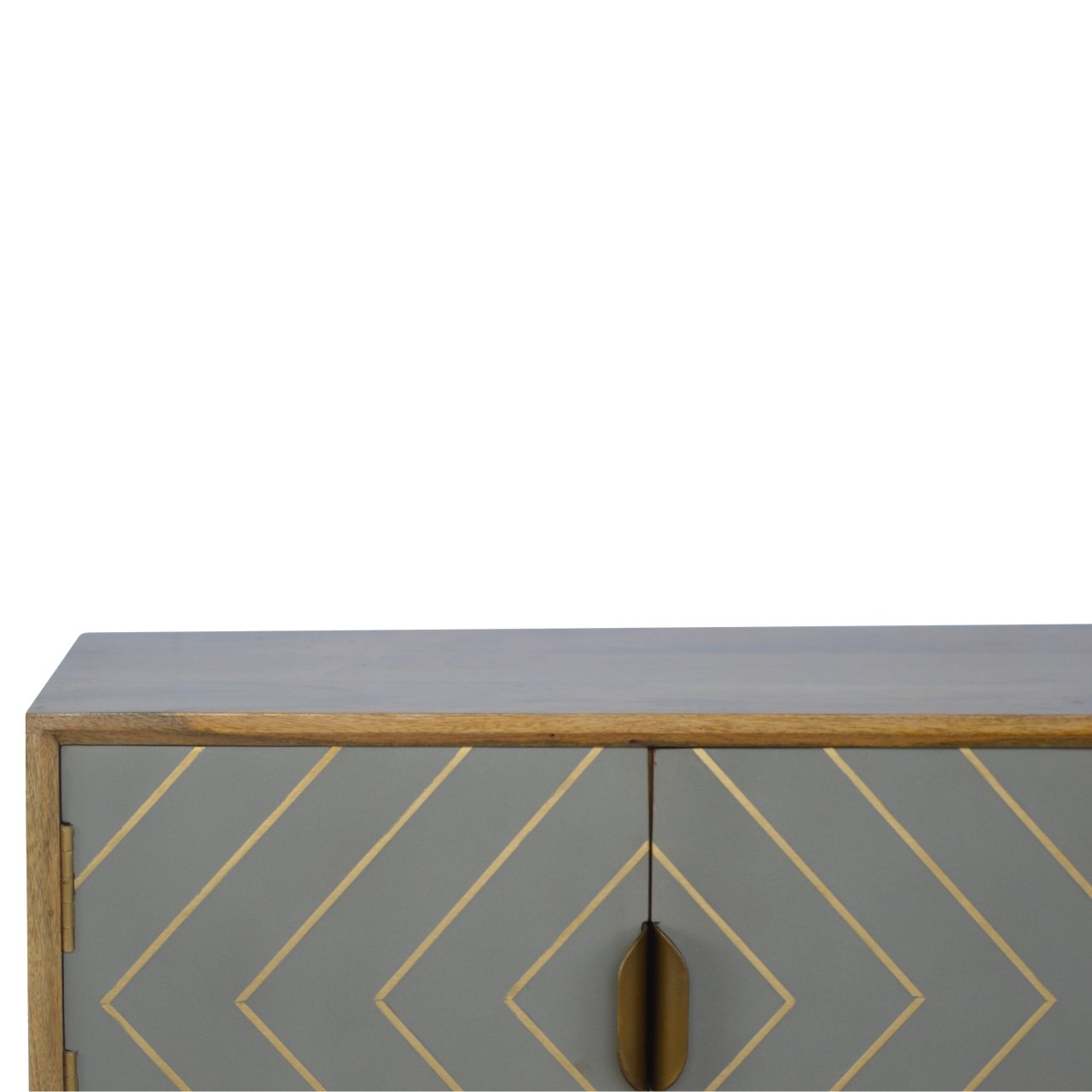 Szafka RTV Artisan IN373 – lite drewno mango, wykończenie dębowe - Image 5
