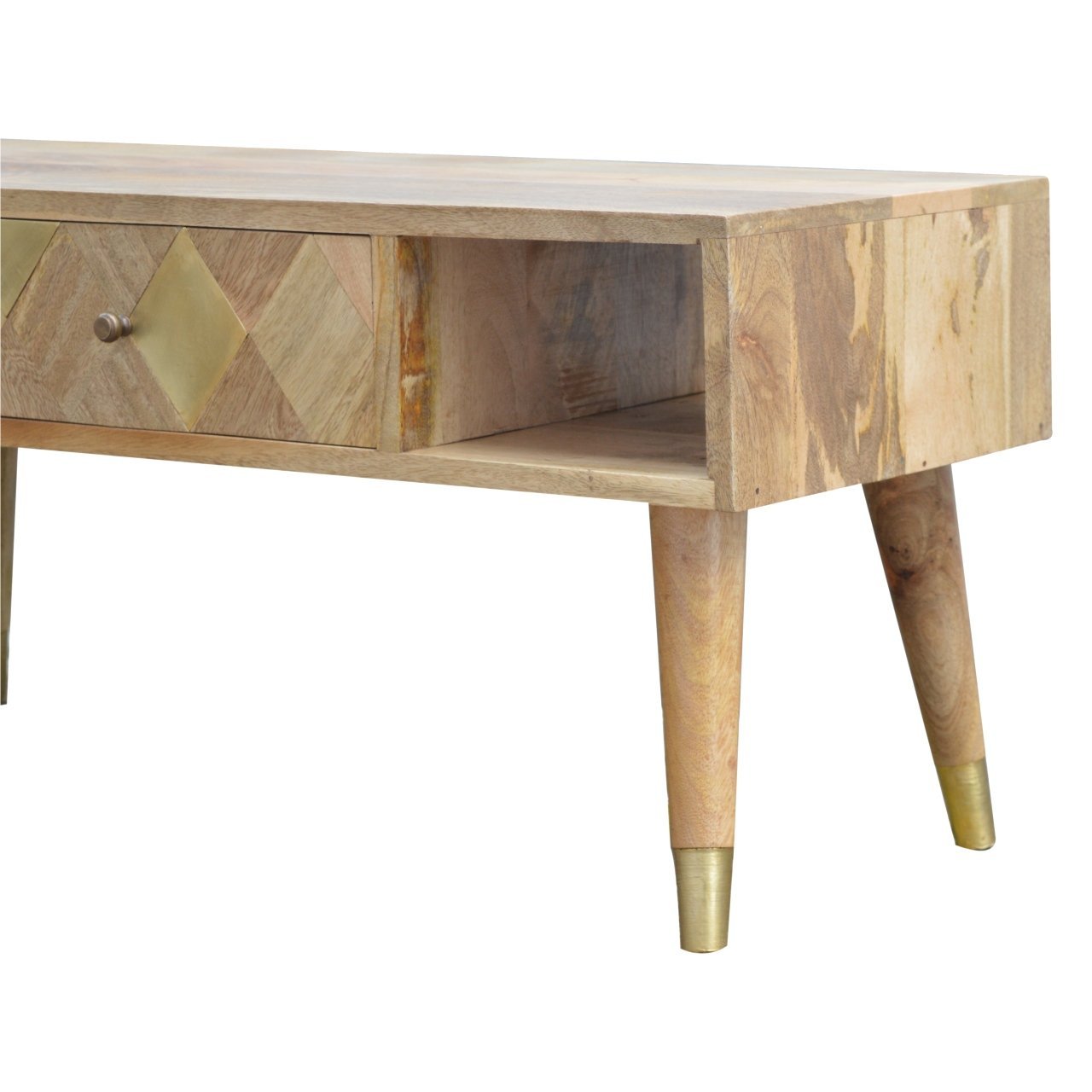 Szafka RTV Artisan IN394 – lite drewno mango, wykończenie dębowe - Image 5