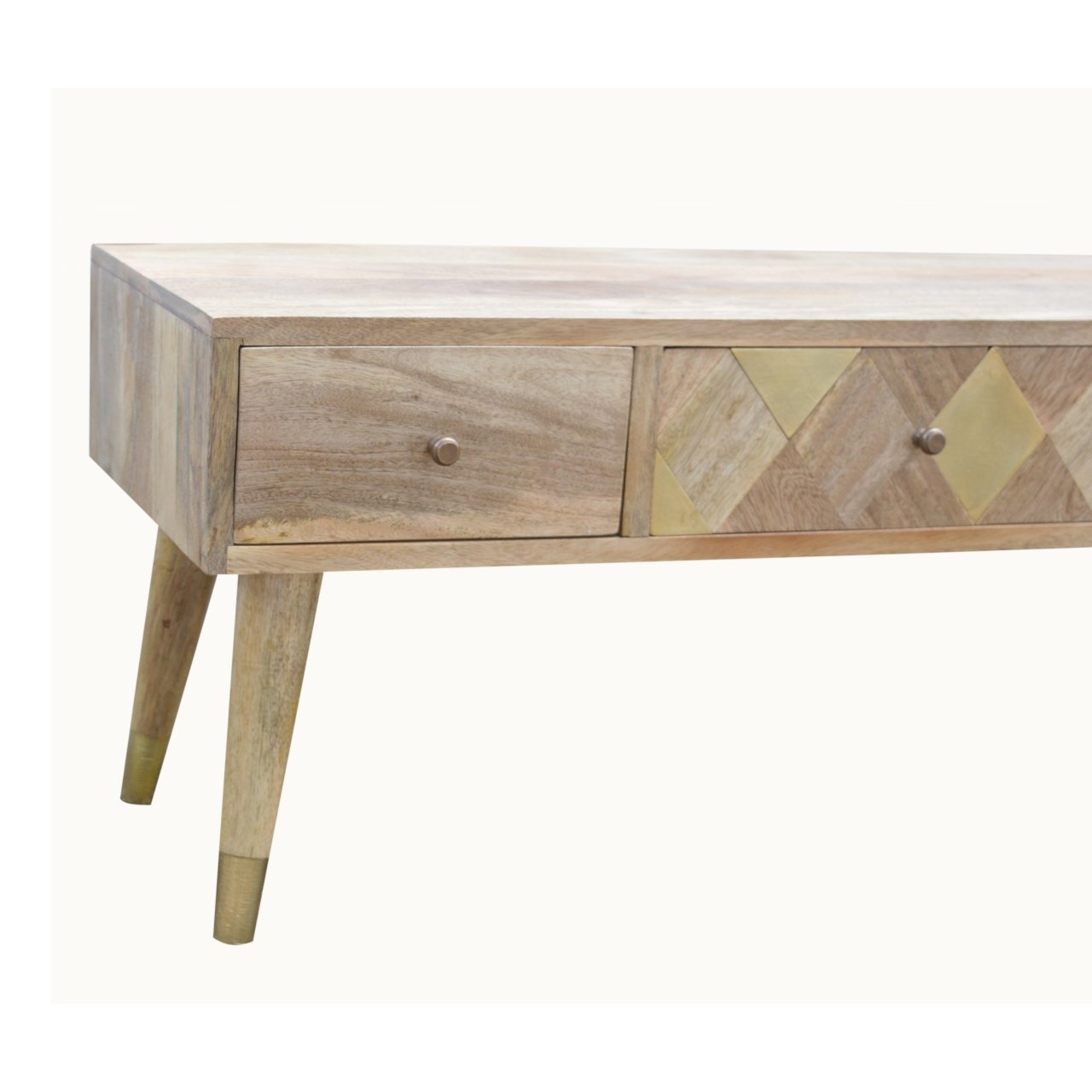 Szafka RTV Artisan IN394 – lite drewno mango, wykończenie dębowe - Image 4