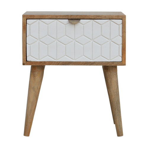 Szafka nocna Artisan IN446 – lite drewno mango, wykończenie jasne - Image 8