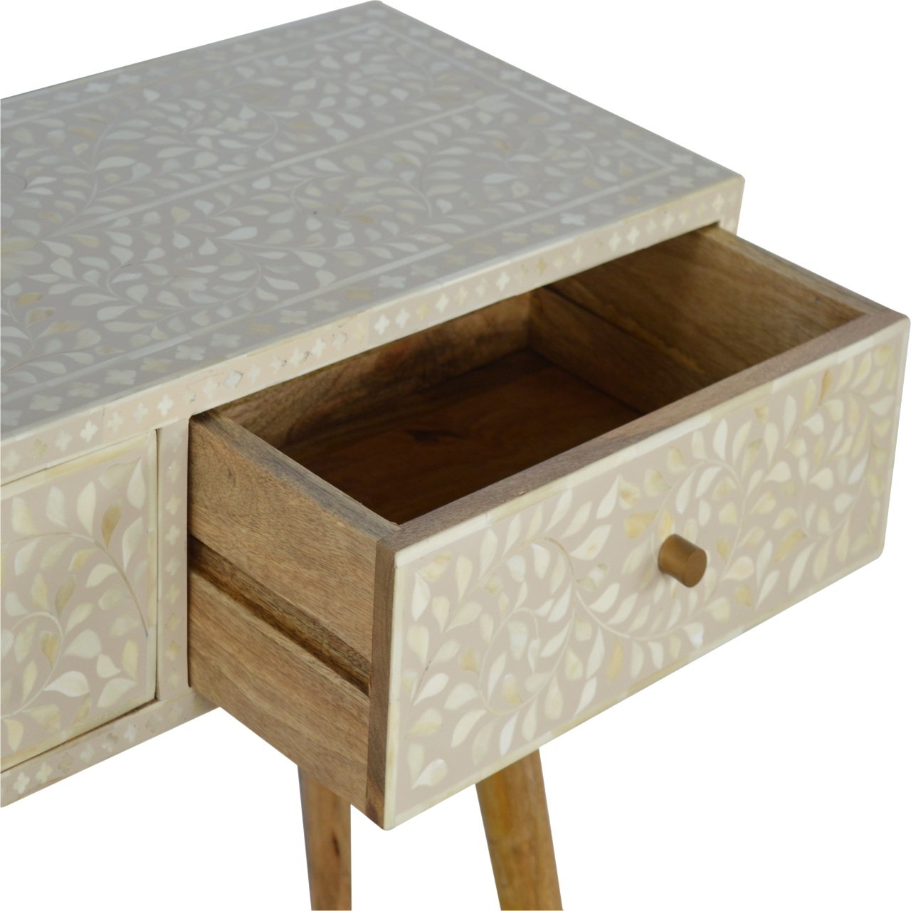 Konsola Artisan IN451 – lite drewno mango, wykończenie rzemieślnicze - Image 4