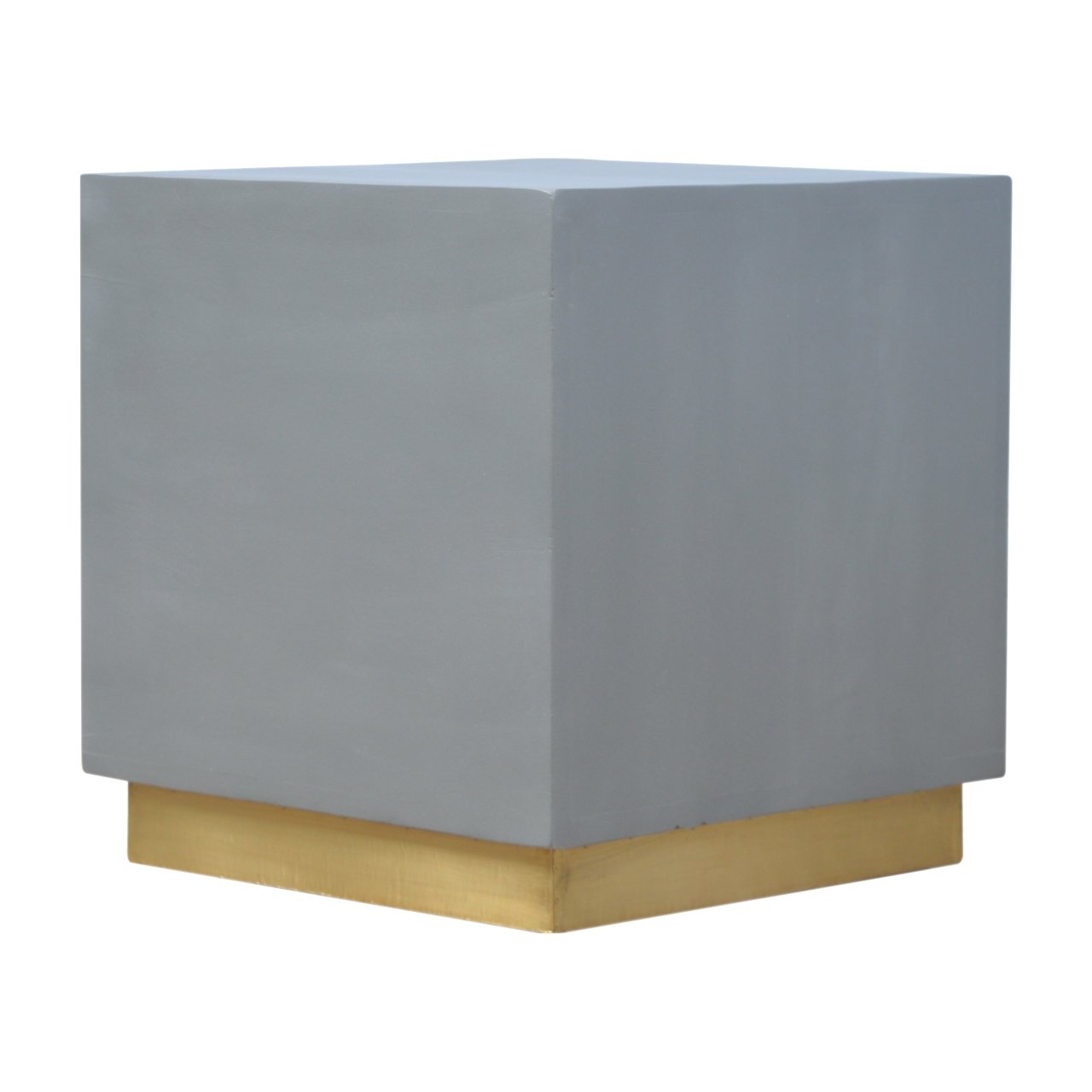 Pufa z litego drewna mango – 45 cm — model IN474 - obrazek 2