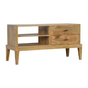 Szafka RTV Artisan IN530 – lite drewno mango, wykończenie dębowe