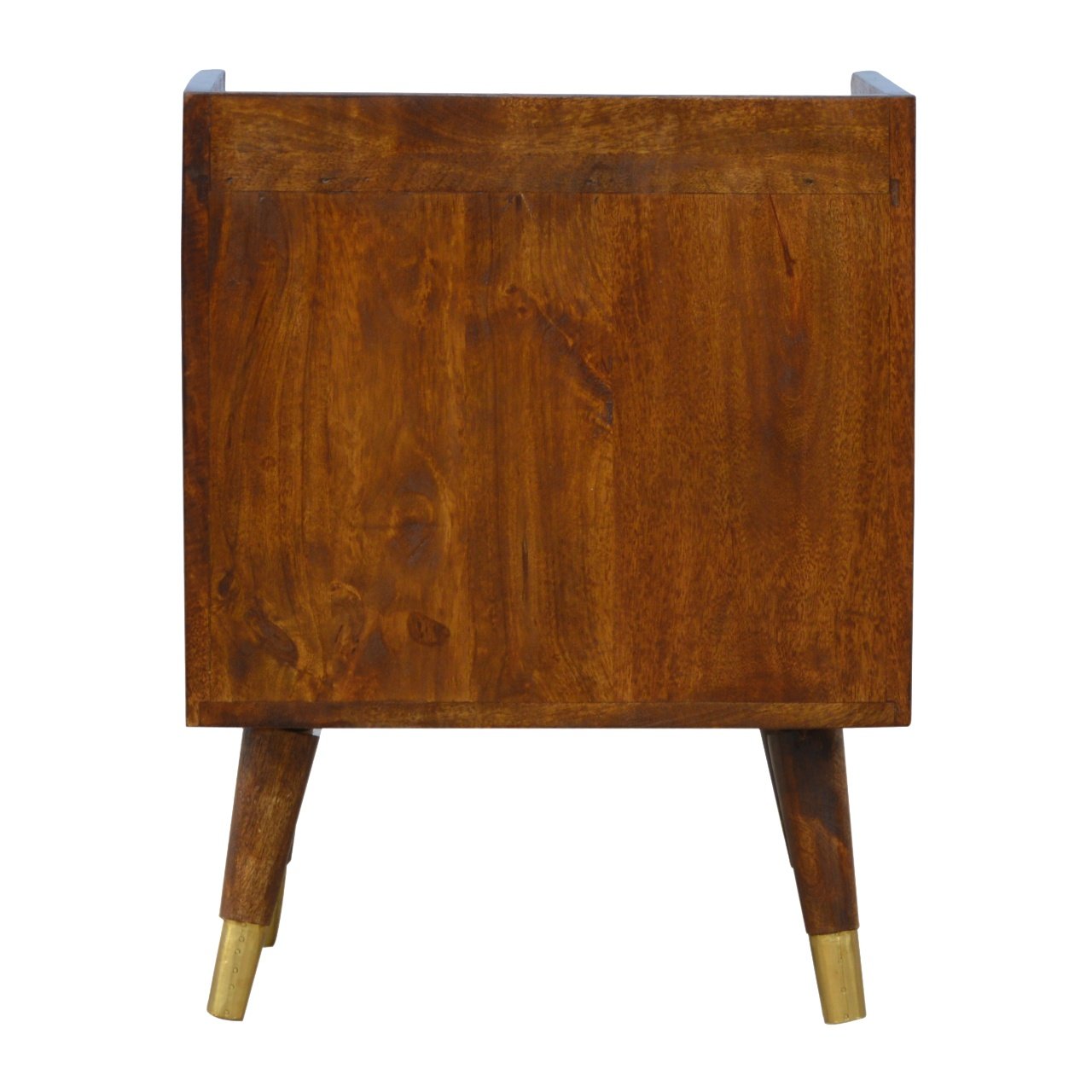 Szafka nocna z naturalnych materiałów – kasztanowa, 45 cm — model IN533 - obrazek 8