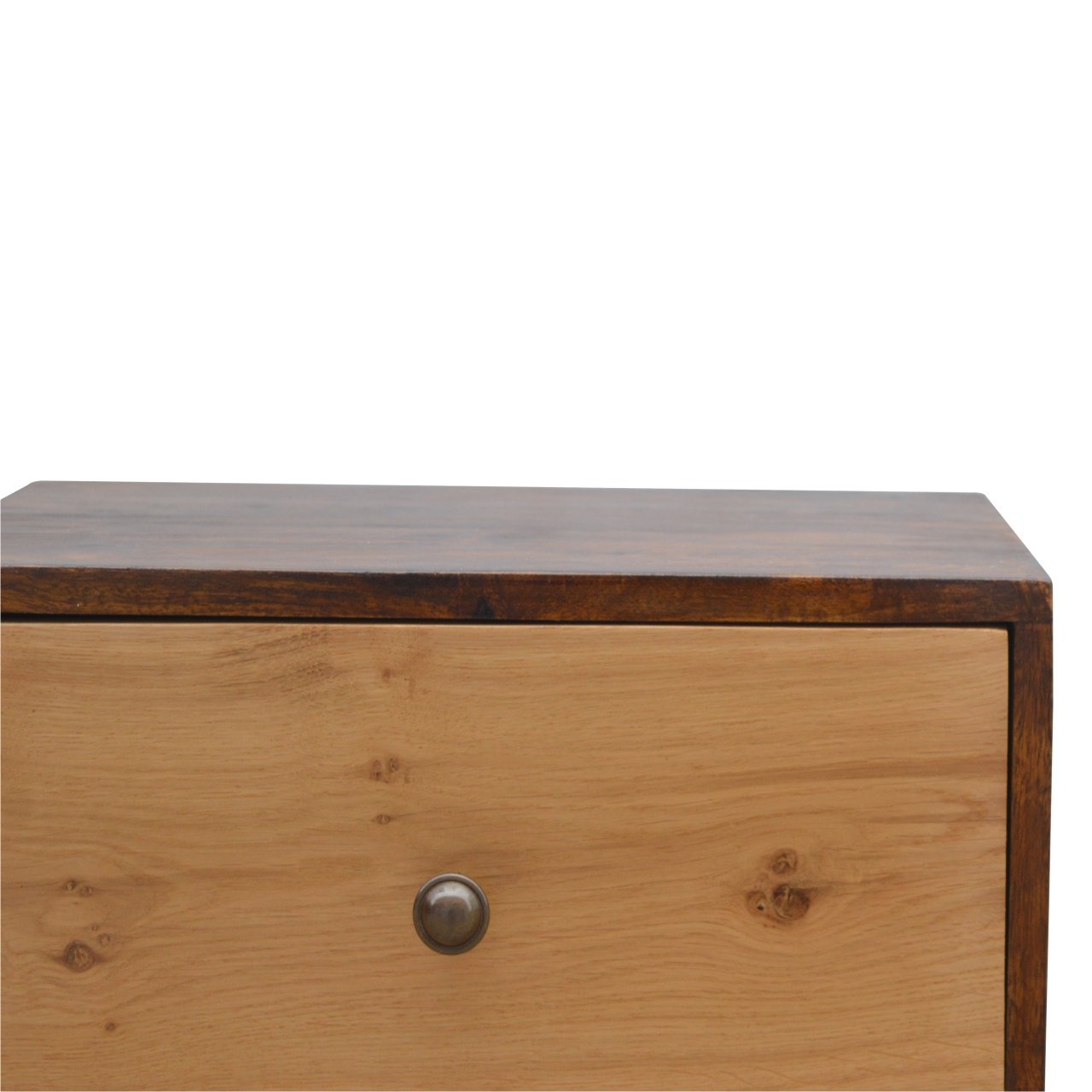 Szafka nocna Artisan IN544 – lite drewno mango, wykończenie kasztanowe - Image 3