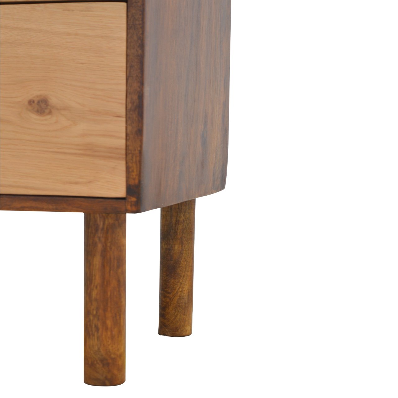 Szafka nocna Artisan IN544 – lite drewno mango, wykończenie kasztanowe - Image 4