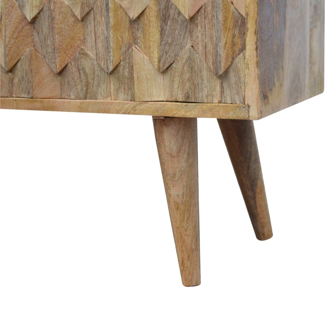 Szafka RTV Artisan IN657 – lite drewno mango, wykończenie dębowe - obrazek 6