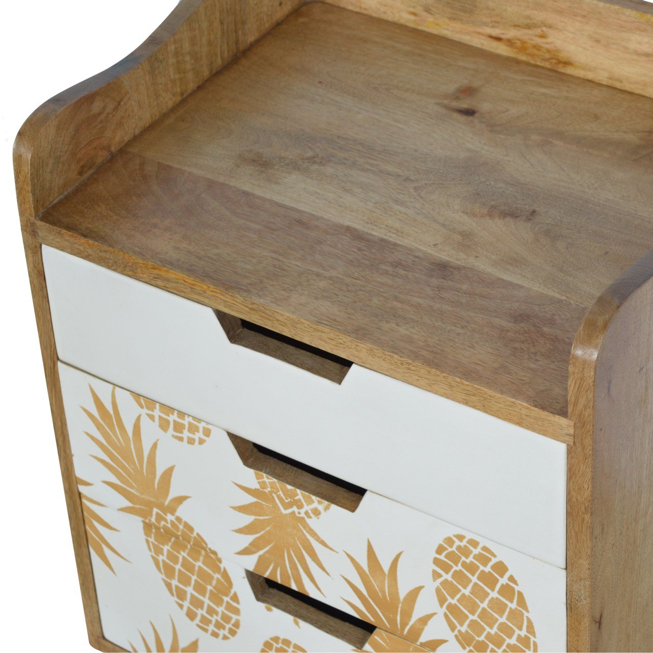 Szafka nocna Artisan IN668 – lite drewno mango, wykończenie jasne - obrazek 6