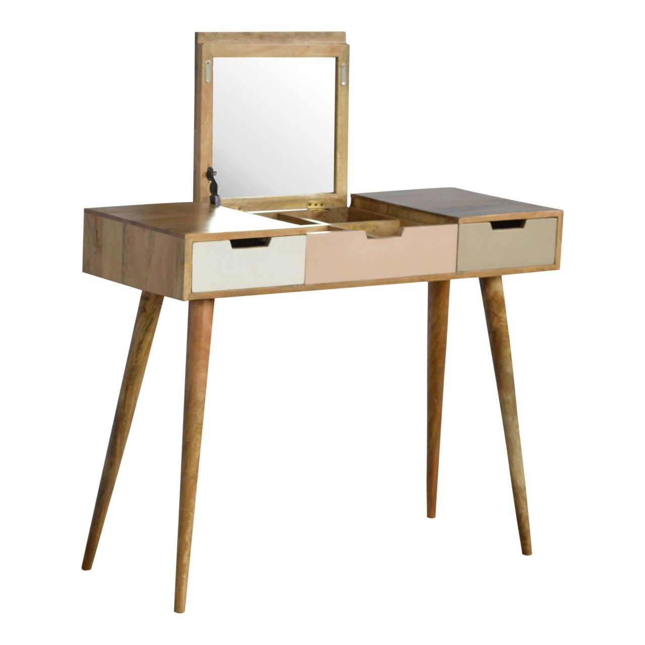 Toaletka Artisan IN675 – lite drewno mango, wykończenie rzemieślnicze - Image 3