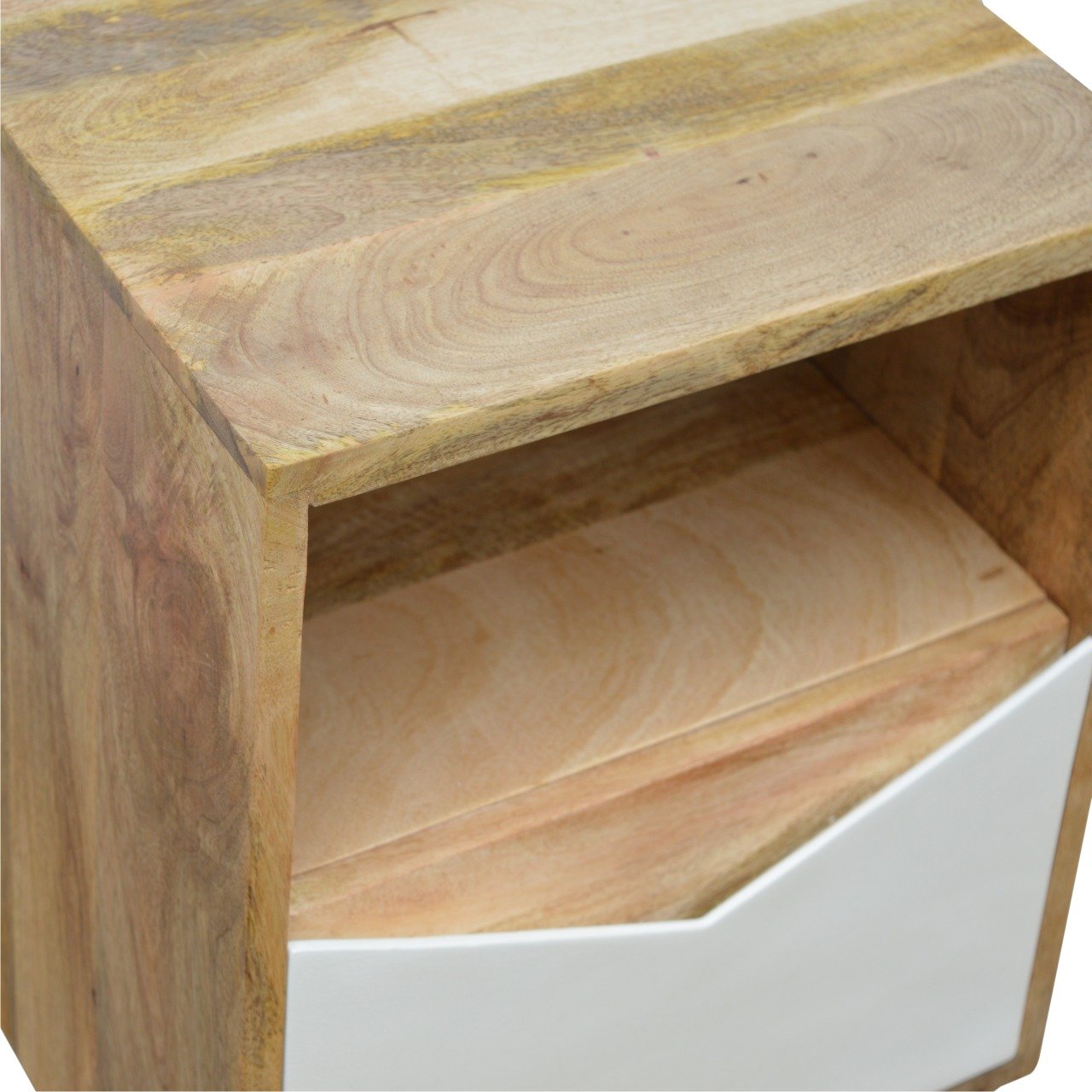 Szafka nocna Artisan IN676 – lite drewno mango, wykończenie jasne - Image 4