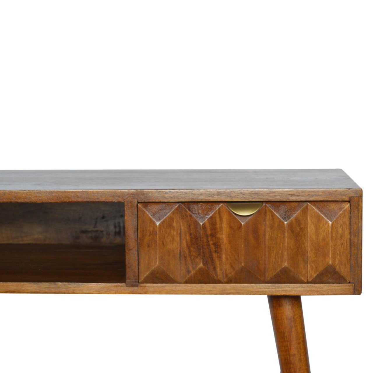 Biurko z naturalnych materiałów – kasztanowe, 88 cm - Image 5