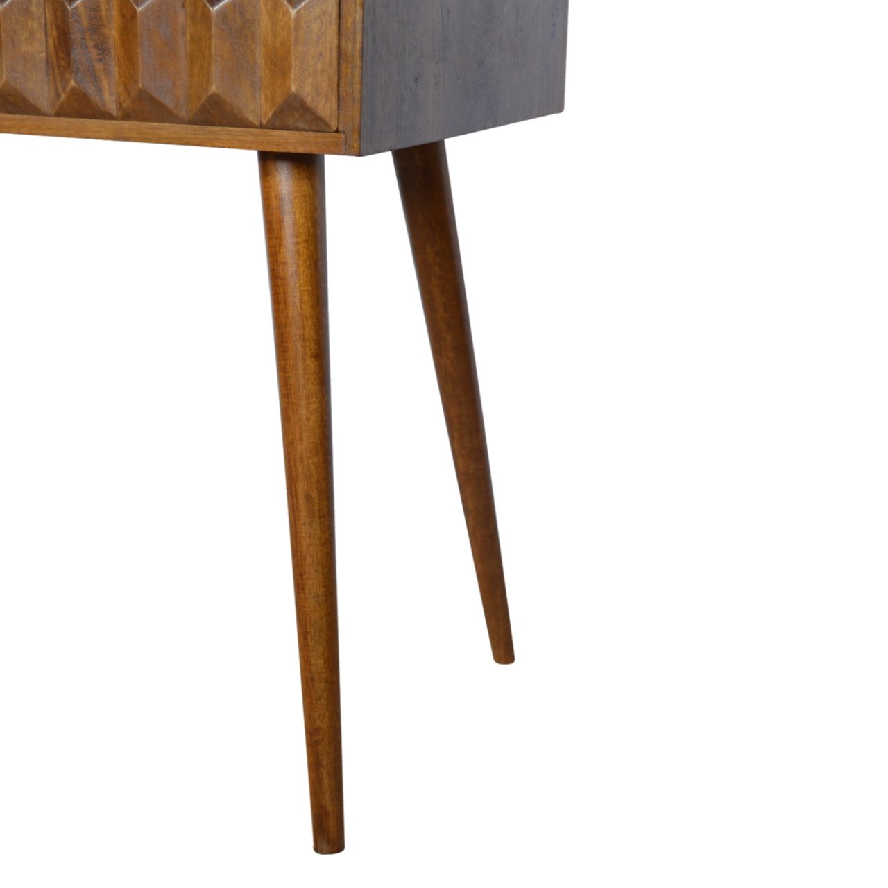Biurko z naturalnych materiałów – kasztanowe, 88 cm - Image 6