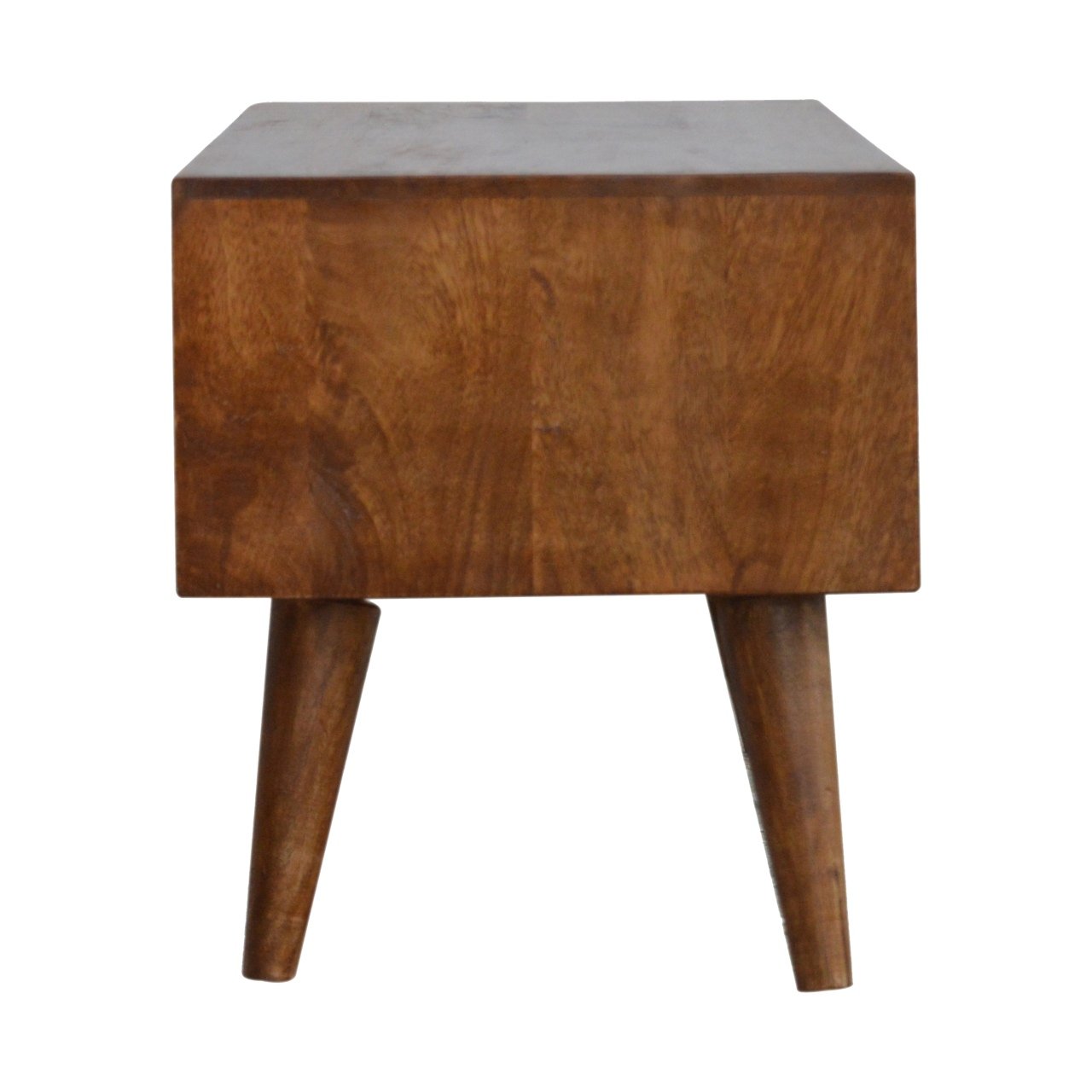 Szafka RTV z litego drewna mango – kasztanowa, 88 cm — model IN695 - obrazek 6