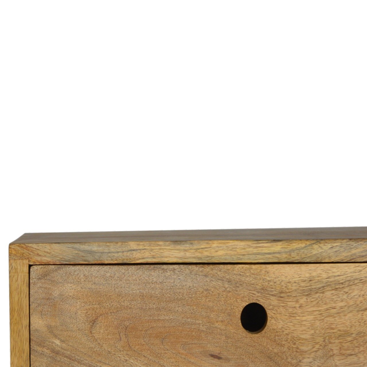 Szafka nocna Artisan IN701 – lite drewno mango, wykończenie dębowe - obrazek 5