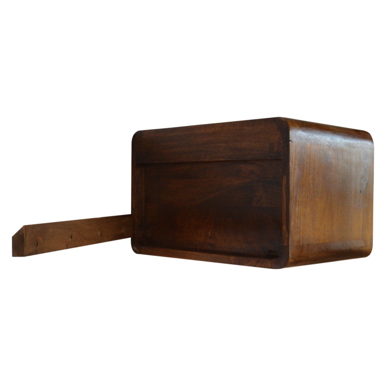 Szafka nocna z litego drewna mango – kasztanowa, 45 cm — model IN704 - obrazek 7