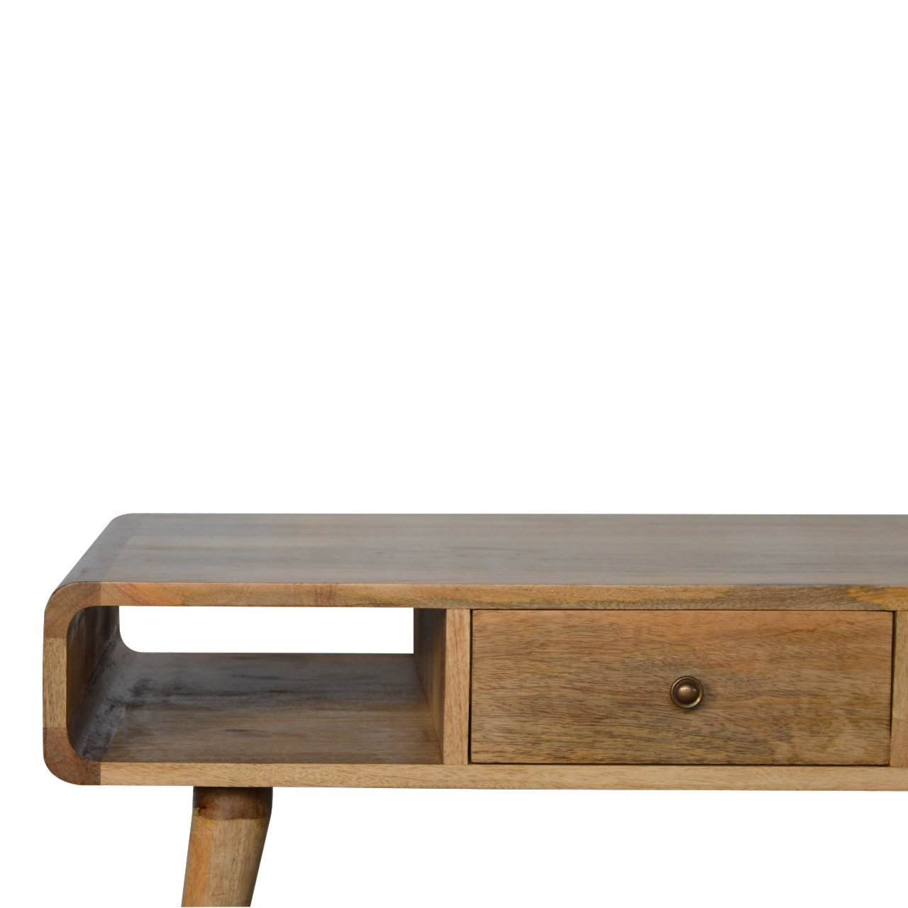 Stolik kawowy Artisan IN713 – lite drewno mango, wykończenie dębowe - Image 6