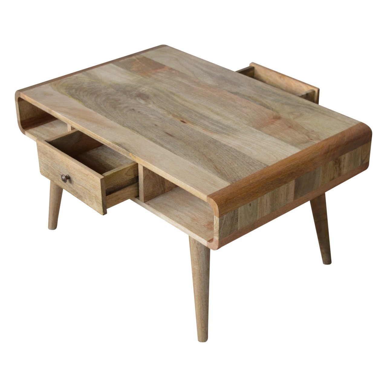 Stolik kawowy Artisan IN713 – lite drewno mango, wykończenie dębowe - Image 3